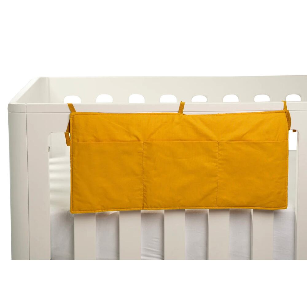 Natemia Crib Bed Pocket Organizer Harvest Gold New